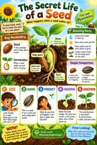 The Secret Life of a Seed (Early Elementary) Academic Edition Infographic Poster