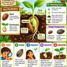Early Elementary Seed Academic Infographic Poster