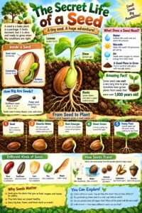 The Secret Life of a Seed (Elementary Master) Academic Edition Infographic Poster